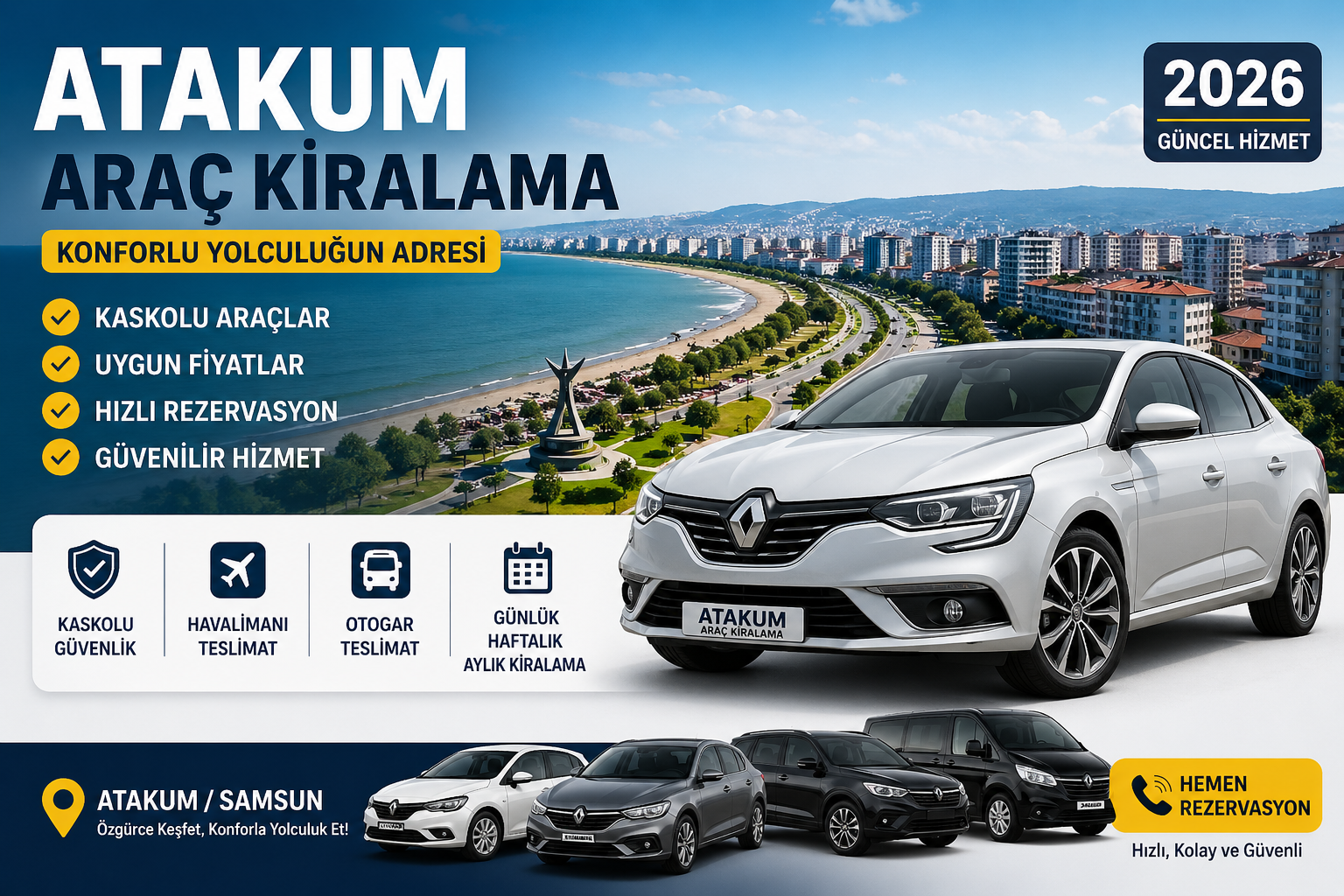 Atakum Araç Kiralama Hizmetleri 